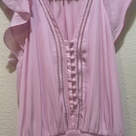RAMY BROOK Lola Ruffle Mini Dress in pale lavender M - Picture 5 of 10